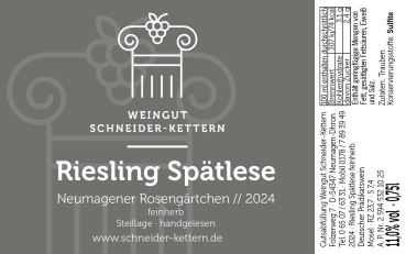 2024er Riesling Spätlese feinherb Steillage (0,75)