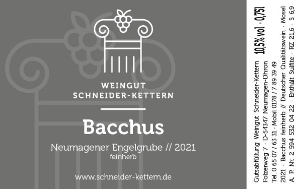 2021er Bacchus Qualitätswein (0.75L)