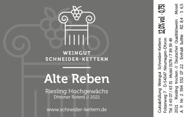 2021er Alte Reben Riesling Hochgewächs (0.75L)